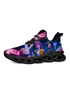 Anime Style Casual Shoes, Kpop Fashion Design, Comfortable Breathable Sole, Cartoon Character Patterns, Must-Have for Anime Parties