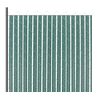 VEVOR Chain Link Fence Privacy Slats Double-Wall with Wings for 4' High Fence Green