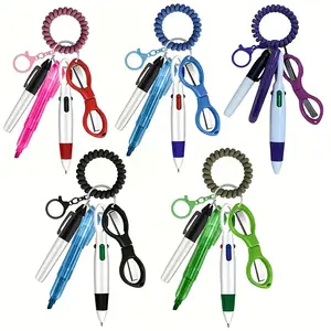 1 Set Nurse Pen Set, Including Retractable Mini Ballpoint Pens, Fluorescent Markers, Keychain, Perfect Nurse Gift, Multiple Colors Available, Highlighter, Writing Pens