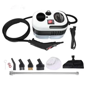 Portable Handheld Steam Cleaner with 10 Accessories, Adjustable Levels, Fast Heat-Up Steamer for Kitchen, Bathroom, Tile & Car Cleaning | Efficient Grease Dirt Remover, All-in-One Steam Cleaner for Household & Auto Care