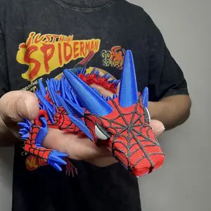 Glam 18-in Oversized 3D-Printed Pterodactyl Dragon-Themed Art Statue, Home Decor Collectible Figurine