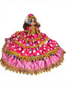 Gitana Muñeca Spiritual Doll - Obba Santeria Yoruba Handmade Doll, Pink and White Polka Dot Muneca Espiritual, Religious Altar Decor, Spiritual Gift & Cultural Display