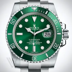 Rolex Steel Submariner "Hulk" Green Bezel 2018 116610LV 41mm
