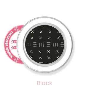 abbyrose Stitches Phone Grip with magnet Clear Black