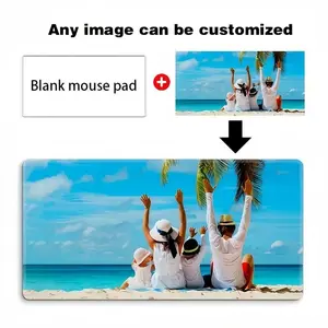 Custom Photo Prints Mouse Pad - Personalized Design Desk Mat for PC Gamers, Home and Office Computer Keyboard Use