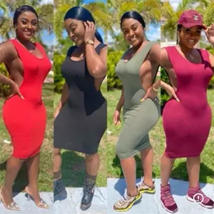 Side Peak Dress - Available in Red, Black, Green, and Pink Colors as Shown in the Image