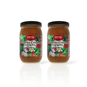 PINTÓN Sofrito Criollo Cooking Base (2PACK) - Authentic Natural Blend with Spicy Lime Garlic & Traditional Caribbean Flavors for Guisos Sopas Arroces
