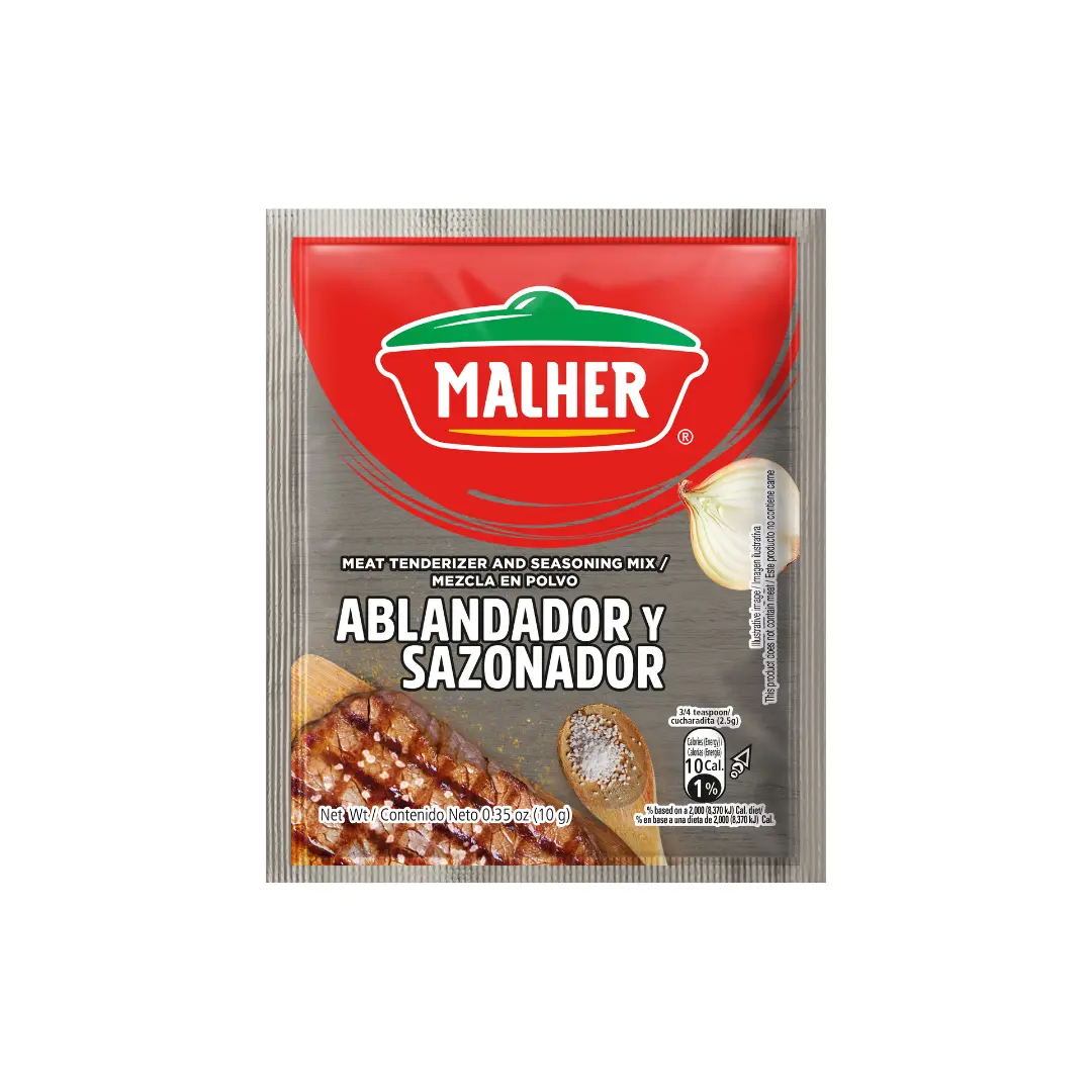 Malher - Meat Tenderizer 12 pz (10 g each) - Ablandador y Sazonador de Carne