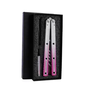 1-Set Aluminum Alloy Outdoor Skill Learning Trainer Tool, Non-Sharp Stainless Steel Blade Hand Tool for Practice