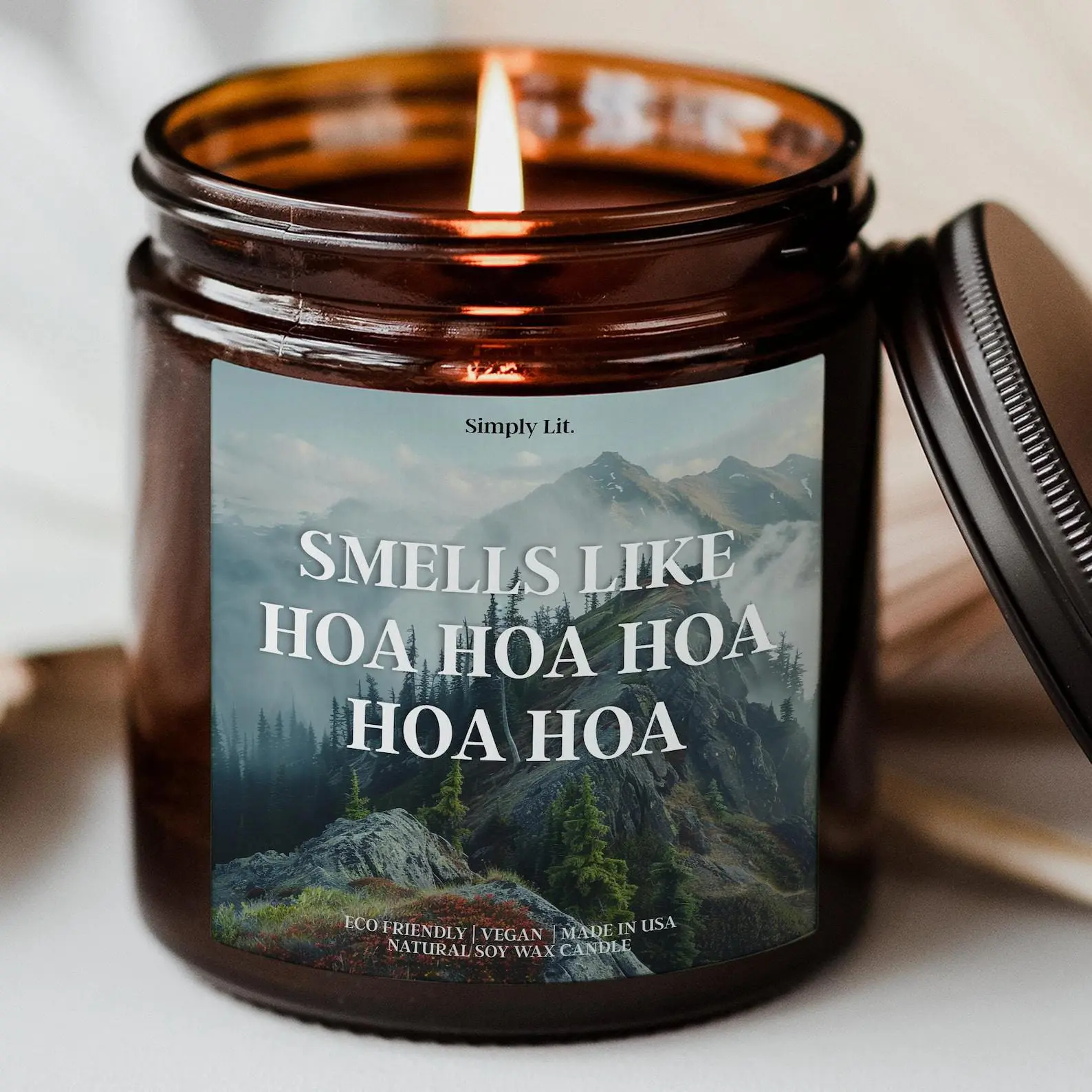 Twilight Smells Like Hoa Hoa Hoa Candle, Edward Cullen Candle, Book Lover, Booktok, Bookish Candle, Twilight Inspired Gift, Team Edward
