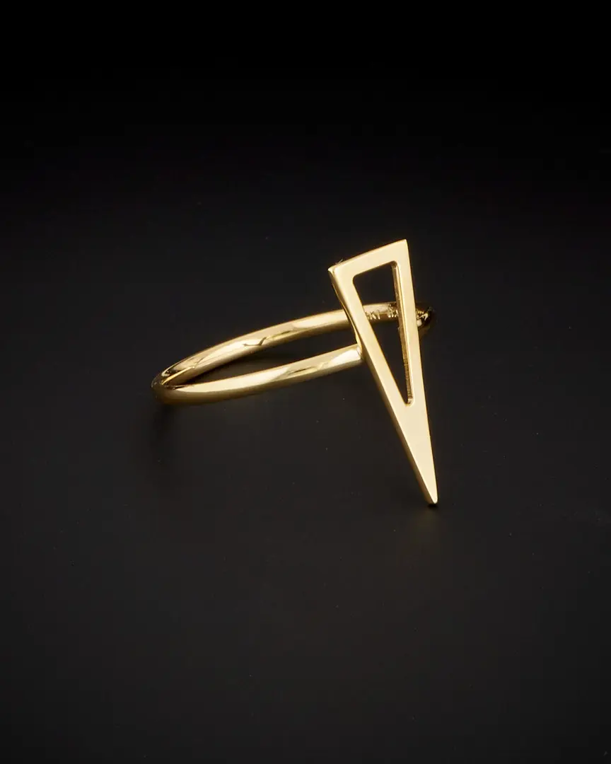 14K Italian Gold Triangle Ring