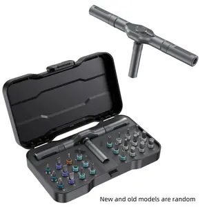 SEESE 24-in-1 DIY Screwdriver Set, 1 Set Switchable Magnetic Ratchet Screwdriver with Compact and Portable Design, Versatile Home Repair Tool Box