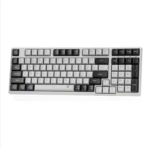 Redragon BK7114 Low-Profile 2.4G BT Wireless Computer 98 Keys Slim Office PC Scissors Mechanism Tactile Quiet Keystroke Keyboard