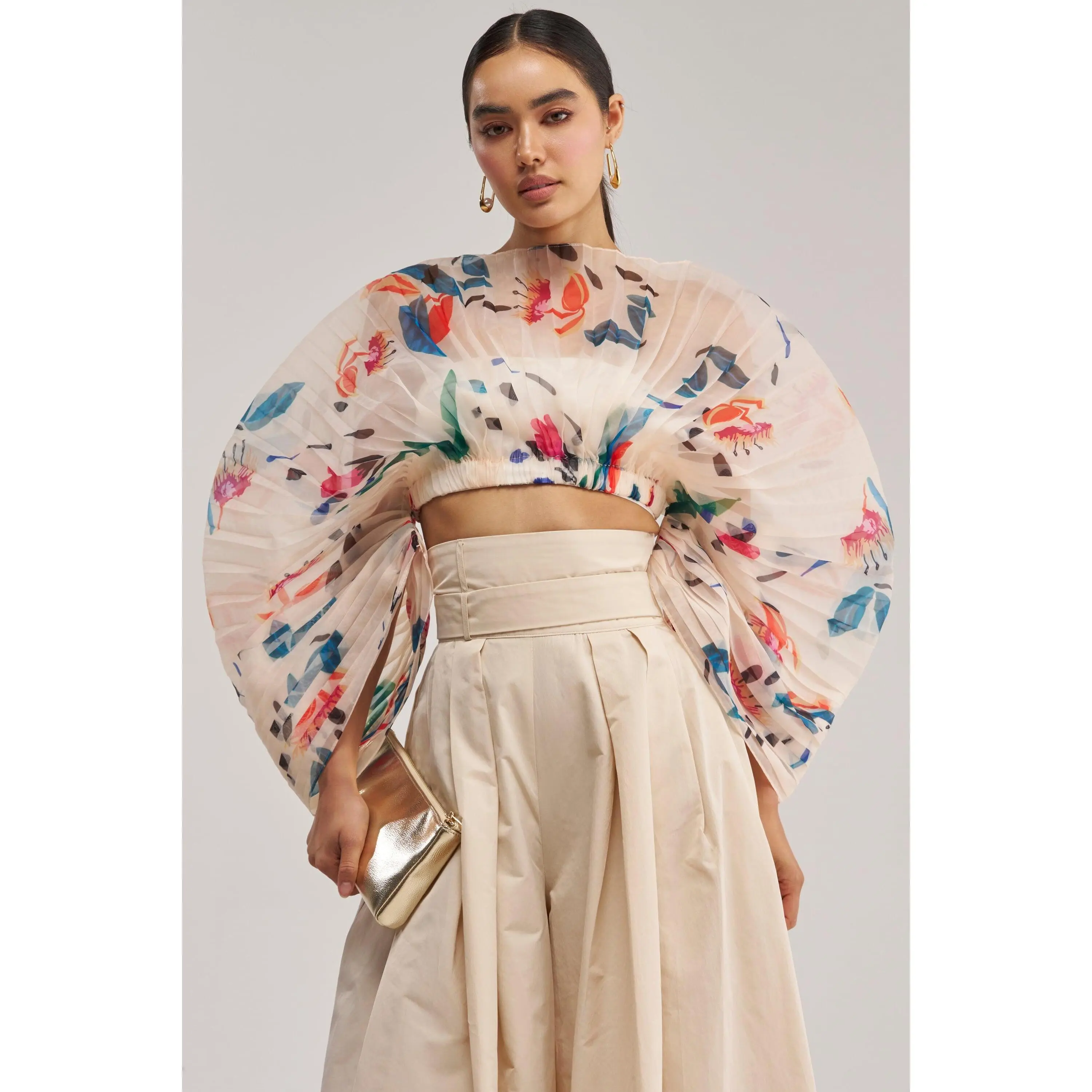 CANDY RAIN PLEATED BLOUSE