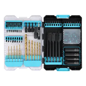 #Summervibes DURATECH 87 COUNTS Impact Screwdriver Bit and Drill Bit Set, Socket Set, Hex Shank Adapters Extension Bar Tools with Quick Fit Tough Case for Metal, Wood, Plastic, High Speed Steel Titanium Drill