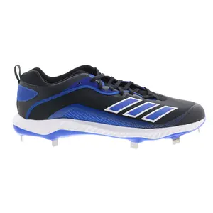 Adidas Icon 6 Bounce FV9350 Mens Black Athletic Baseball Cleats Shoes