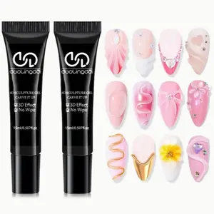 3D Gel Nail Art Modeling Gel, Nail Art Gel, DIY Nail Art Gel for Painting, Molding, Sculpting and Holiday Decoration, Nail Art Manicure, Manicure Gels