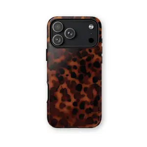 For iPhone 17 ProMax TORTOISE SHELL Phone Case: Trendy Fall Design, iPhone 17 Air 16 Pro Max 15 14 Plus
