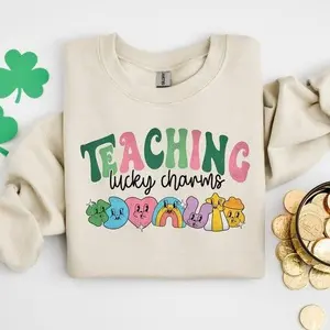 Teaching Lucky Charms Sweatshirt, Lucky Teacher Crewneck, St. Patrick’s Day Teacher Sweatshirt, Cute Teacher Lucky Charms Gift, Trendy Teacher Apparel