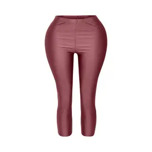 Sangria Nylon Capri Leggings
