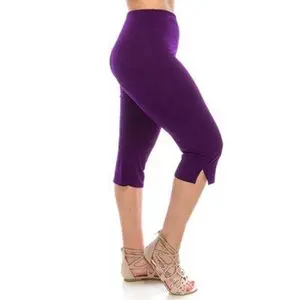 Jostar Capri Pant - Purple - Polyester/Spandex - Korean Style - Summer - Basic & Minimalist - Womenswear Bottom