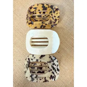 Jumbo Lay Flat Oval Hair Claw Clips