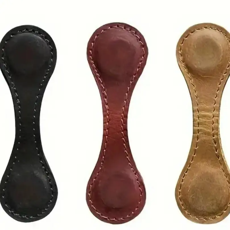 Magnetic Bookmark, 3 Counts Vintage Book Mark, Double-sided Magnetic Page Markers, Leather Page Clip Buckles, Reading Supplies Gift for Men Women Teac