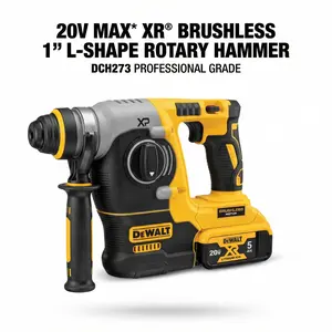 DEWALT DCH273 20V Brushless Hammer Drill – 2.4J impact energy, 3 adjustable modes, versatile drilling in concrete, wood, and metal, lightweight starting at just 2.6 kg heat pump