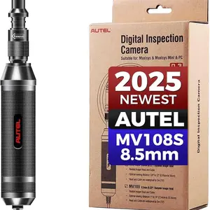 Autel MaxiVideo MV108S Borescope Inspection Camera: 2025 Digital Endoscope with 8.5mm Waterproof Image Head, Work w/All Autel Tools MK808S MK900 BT MS 906 Pro MS908S PRO II, Up of MV108 MV105S MV105