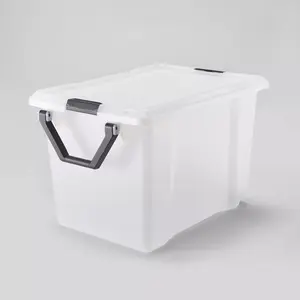 128qt Extra Large Wheeled Latching Storage Box - Brightroom