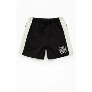 West Coast Choppers Men's Paneled Logo 6" Swim Trunks