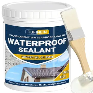 Transparent Waterproof Coating, 35oz Invisible Waterproof Agent Indoor & Sealant-Based Clear Sealant Roofs,,, Terraces