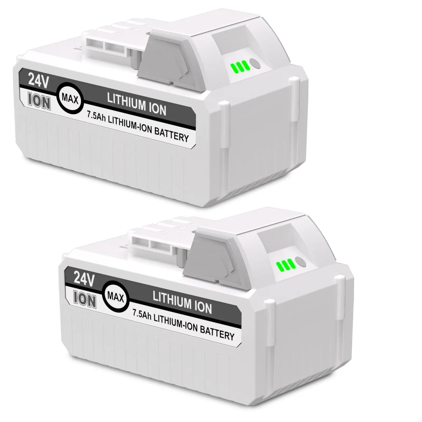 2Pack 7.5Ah 24V Lithium Ion Battery for Snow Joe & Sun Joe 24-Volt Battery | Perfectly Compatible with 24VBAT-XR 24VBAT-LTX 24VBAT-LTW 24VBAT-LTE 24VBAT 24V-X2-SB18 24-Volt Cordless Power Tools