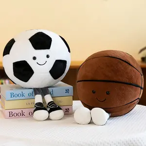 9 Inch 12 Inch Filled Sports Ball Toy, Creative Football Doll, Cute Plush Stuffed Animal, Cuddly Stuffed Animal, Childhood Stuffed Animal, Soft Toy Pillow for Kids, Birthday Gift