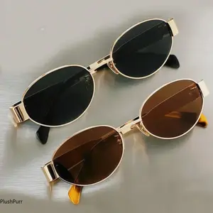 Unisex 2-Pack Sun Protective Polarized Sunglasses, 2025 Vintage Oval Retro Full-Frame, UV400 Tinted PC Polycarbonate Eyewear for Everyday Fashion & Sports, Sun Protective Sunglasses