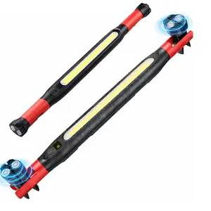 Magnetic Work Light - 3000LM Rechargeable LED Work Light Bar, Under Hood Mechanic Light for Garage, Workshop, Vehicle Inspection Red