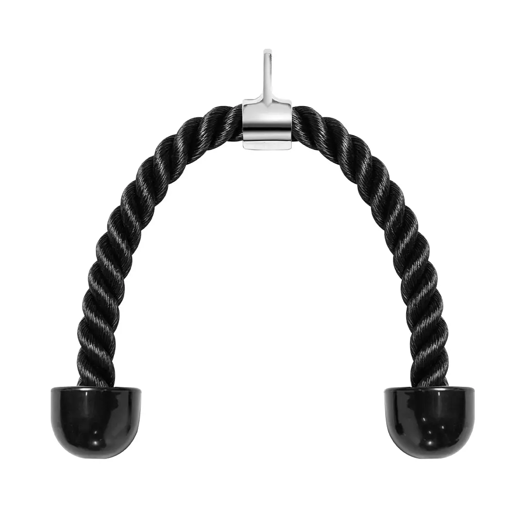 Bells of Steel Tricep Rope Cable Attachment - 25mm Nylon Braids, Tricep Focus, Comfortable Hold for Workout, Core Workouts (Fitness Exercise Machine Accessory), Bicep Targeting, Durable And Long-Lasting, Workout Equipment, Unisex
