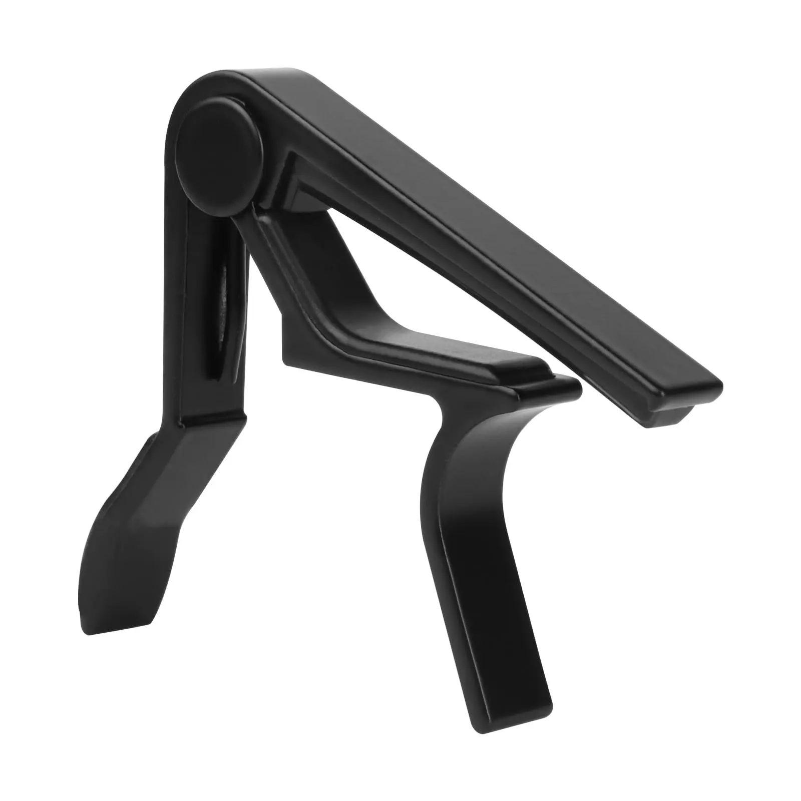 Premium Aluminum Alloy Guitar Capo - Baked Enamel Finish, for 6-String Acoustic & Electric Guitars, Ukuleles, Banjos, Basses, Acoustic Guitars & Gear Accessories, Black Clip Capo