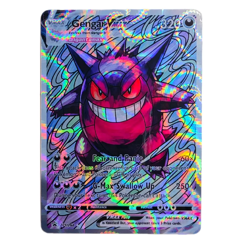 Gengar VMAX Custom Art Card - Multiple Holo and Texture Finishes - TikTok Shop Gengar VMAX Custom Art Card - Multiple Holo and Texture Finishes - TikTok Shop