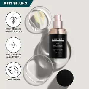 DRMTLGY HPR Eye Cream 0.5 fl oz with Hydroxypinacolone Retinoate Peptides Caffeine Wrinkle Patches