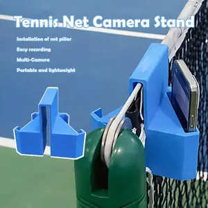 Tennis Net Camera Stand Padel Tennis Hanging Camera Mount Dual Perspective Hanging Tennis Net Phone Stand Tennis Recording Mount Phone Action Holder