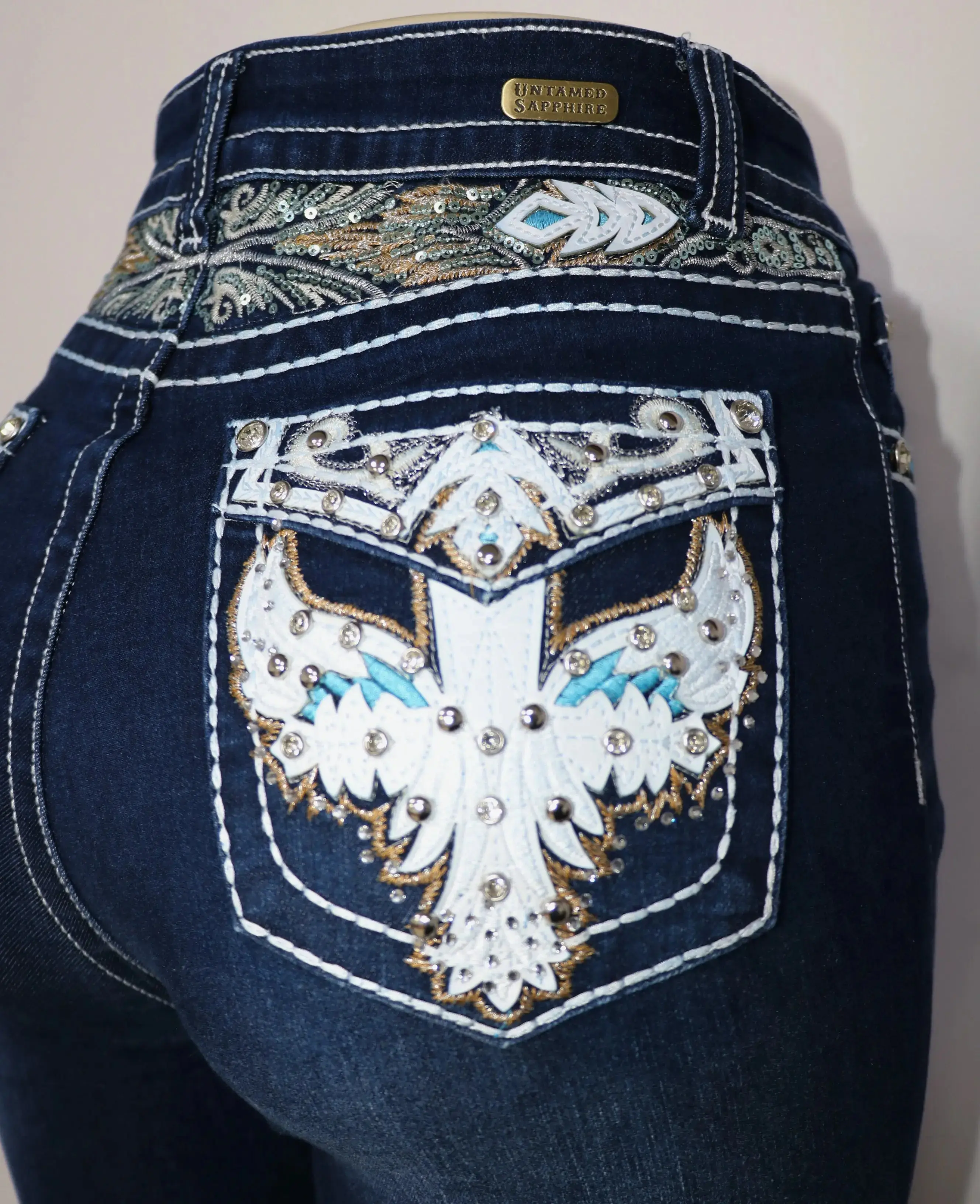 USC-F028 Sexy Loretta Levanta Cola Jeans cool comfortable jean trendy