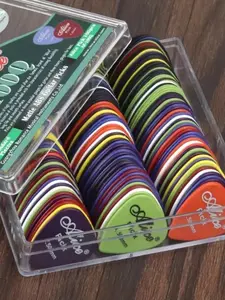 18pcs/50pcs 100D Guitar Pick Set, High-quality ABS Material Pick, Durable, Diverse Colors, Suitable for Acoustic Guitar, Electric Guitar and Bass, A Gift for Guitar Lovers
