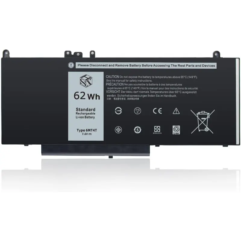 6MT4T Laptop Battery Replacement for Dell Latitude E5570 E5470 E5270 Series Dell Pricision 3510 Series 7V69Y TXF9M 79VRK 07V69Y [7.6V 62WH]