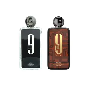 (2pc Bundle Pack) 9PM + 9PM Elixir by Afnan EDP Spray, 3.4oz