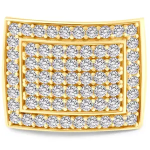 3Ct Men's Diamond Ring in 10k Gold Lab Grown