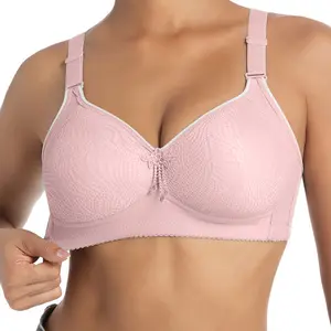 6Pack Women's Solid Color Wireless Bra, Comfortable Breathable Push Up Bra, Soft Lightweight Lingerie for All Seasons, Womenswear