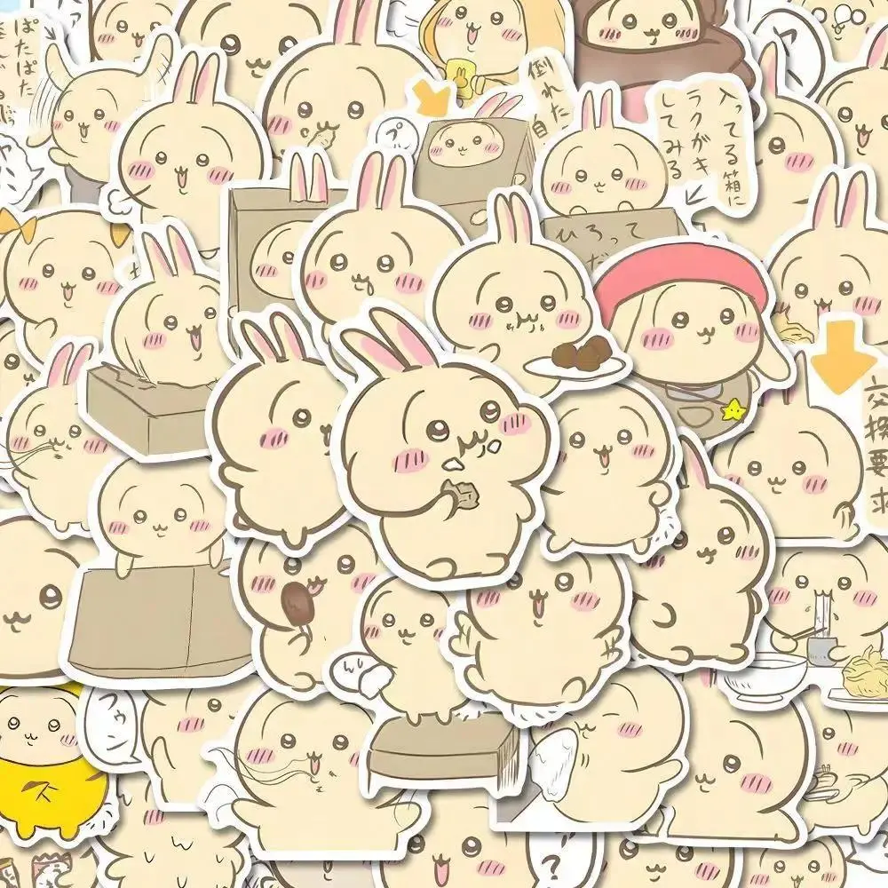 100pcs Chiikawa うさぎ USAGI Stickers Cute Peripheral Stickers Decoration Diy Handbook Mobile Phone Case Waterproof Gift うさぎ