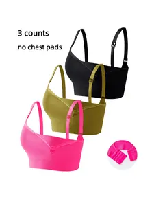 Maternity's Solid Adjustable Strap Nursing Bra, Comfortable Buckle Front Seamless Breastfeeding Bra, Women Underwear, Maternity Lingerie for All Seasons, Pregnancy Maternity Bra, Bra for Women