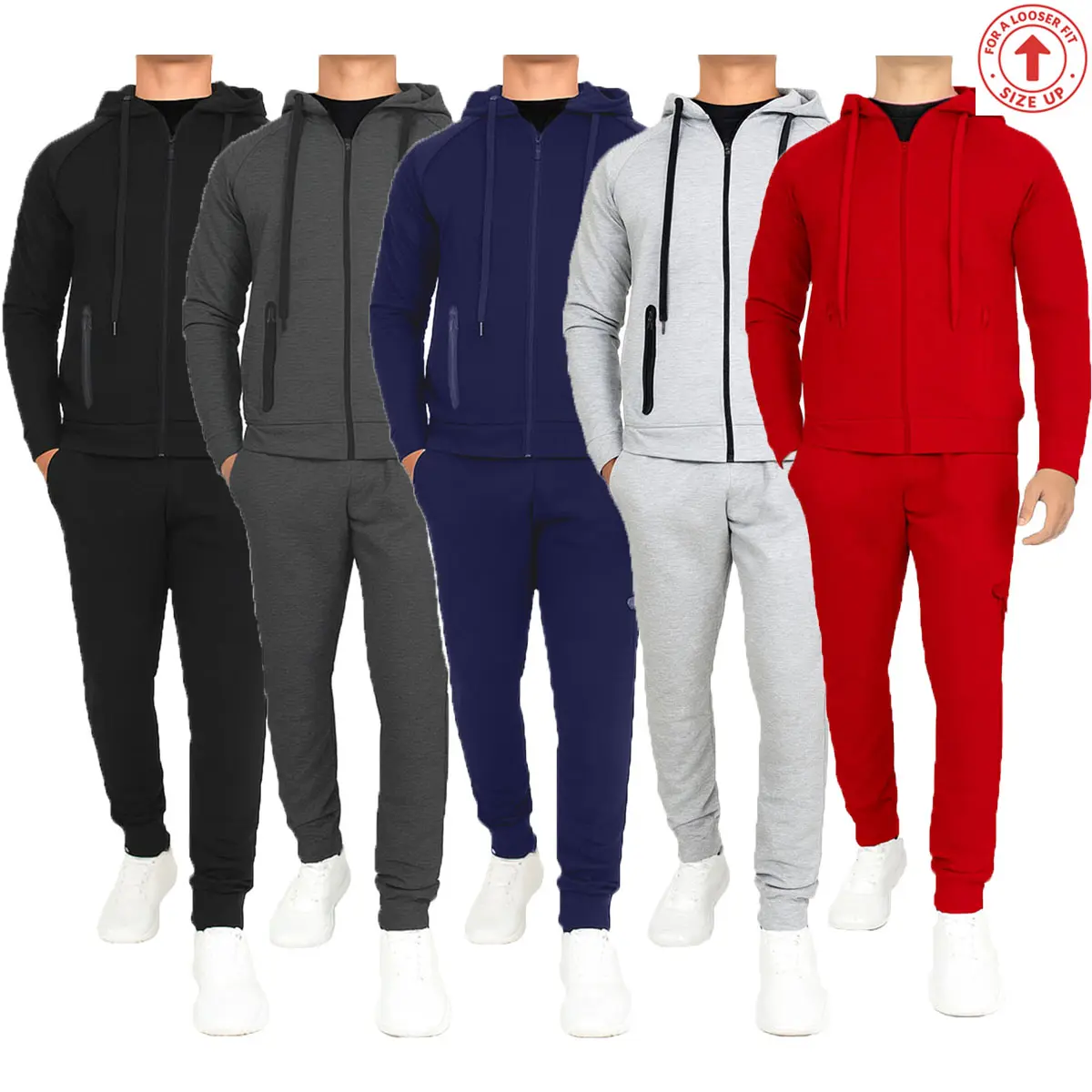 Men's Multi Pack Tech Fleece Hoodie & Jogger Set Men's Multi Pack Tech Fleece Hoodie & Jogger Set